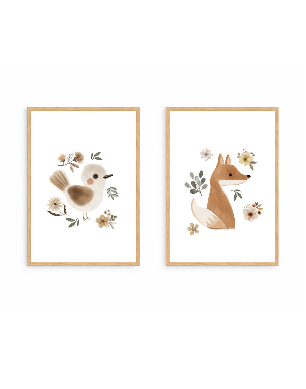 Duo Floral Animals