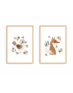 Duo Floral Animals