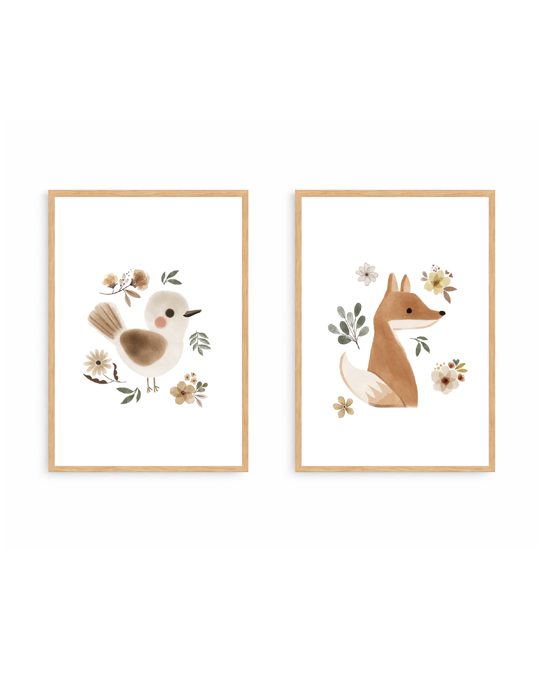 Duo Floral Animals