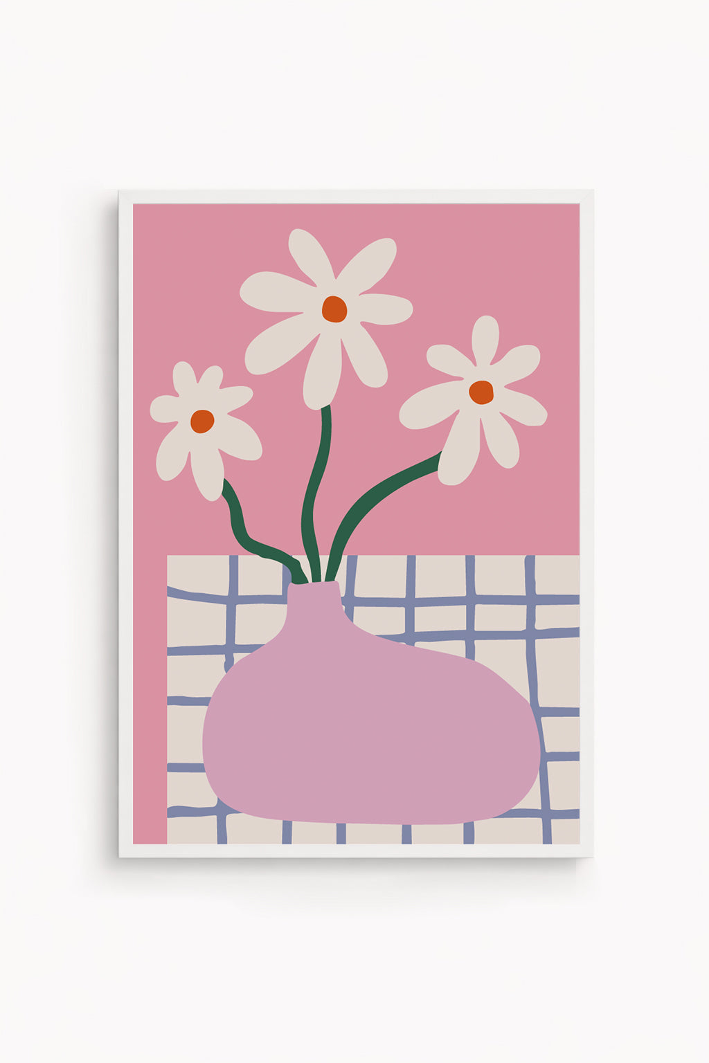Cuadro Flores Retro