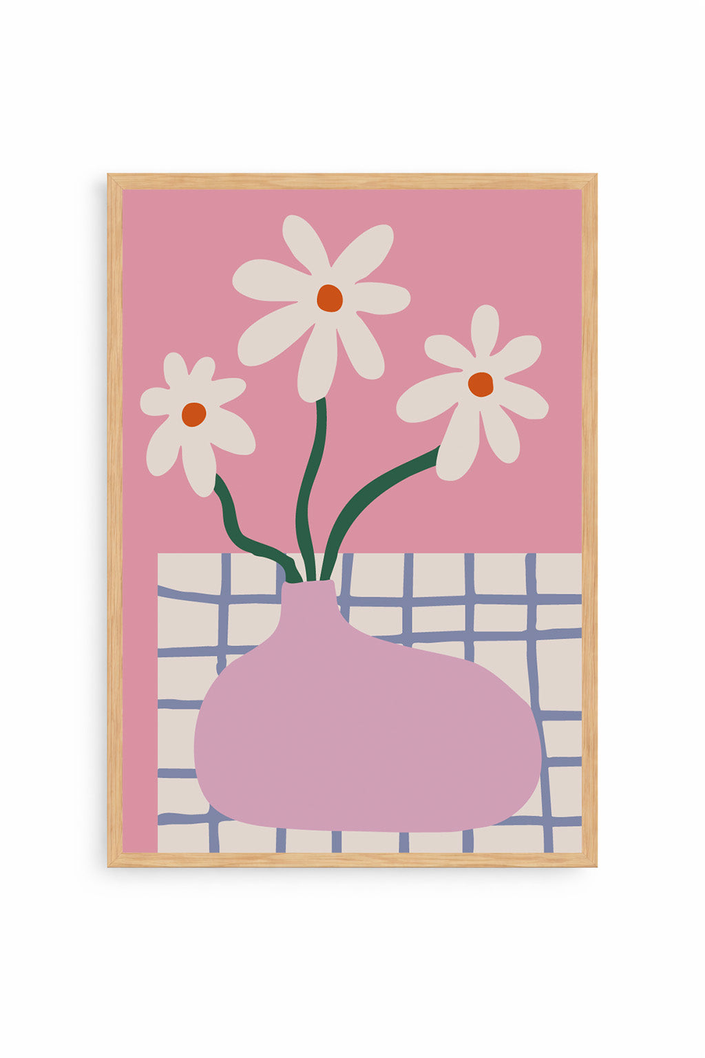 Cuadro Flores Retro