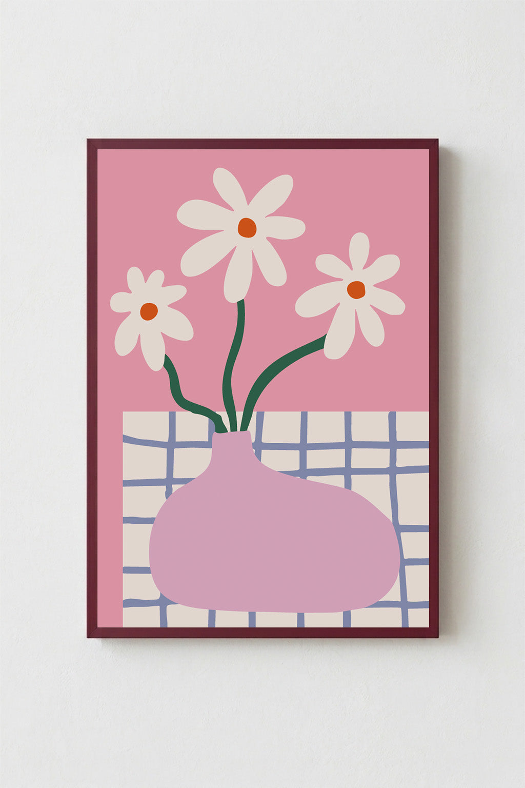 Cuadro Flores Retro