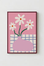 Cuadro Flores Retro