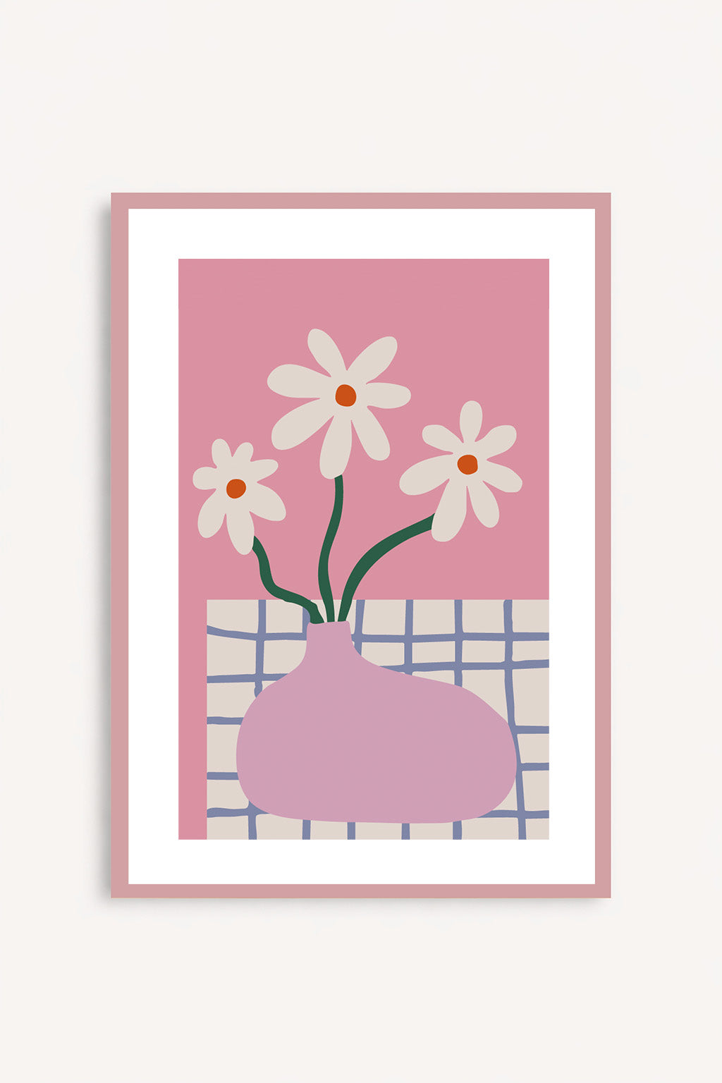 Cuadro Flores Retro