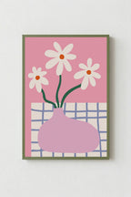 Cuadro Flores Retro