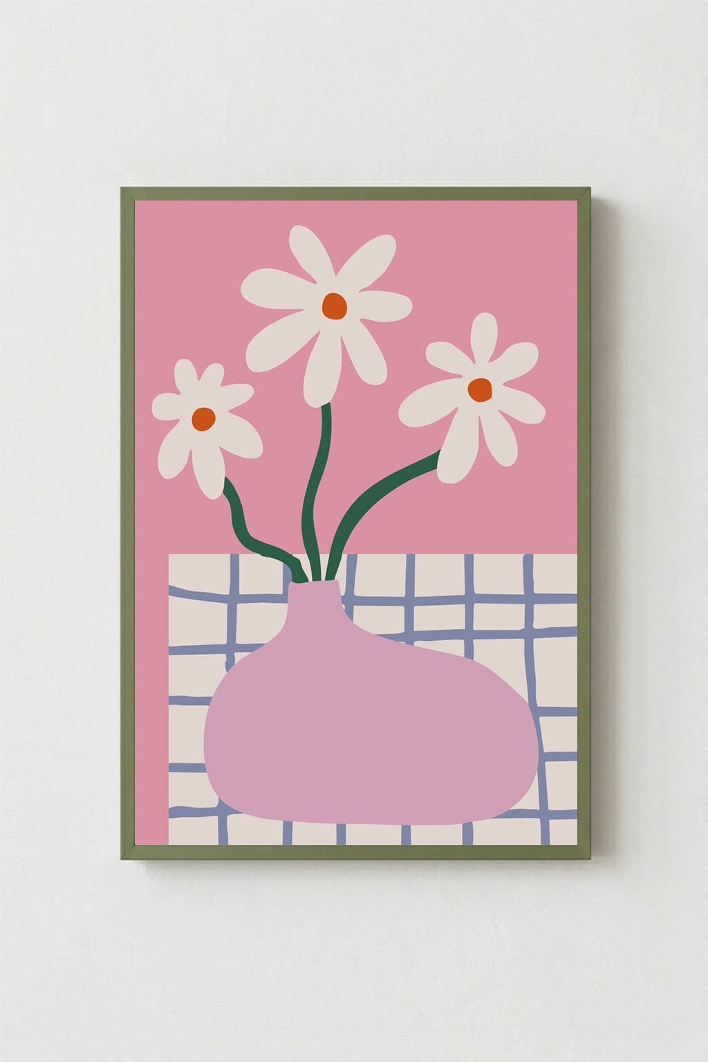 Cuadro Flores Retro