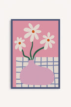 Cuadro Flores Retro