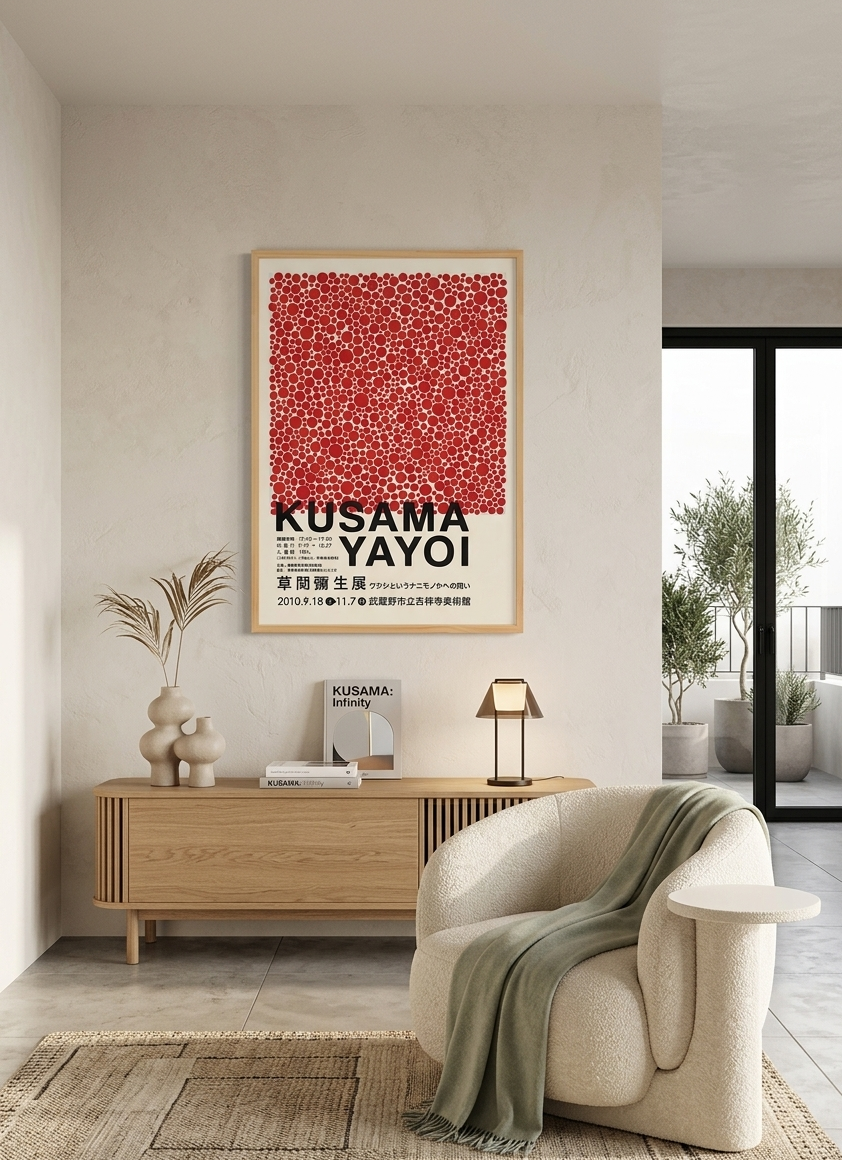 Red dots Yayoi Kusama