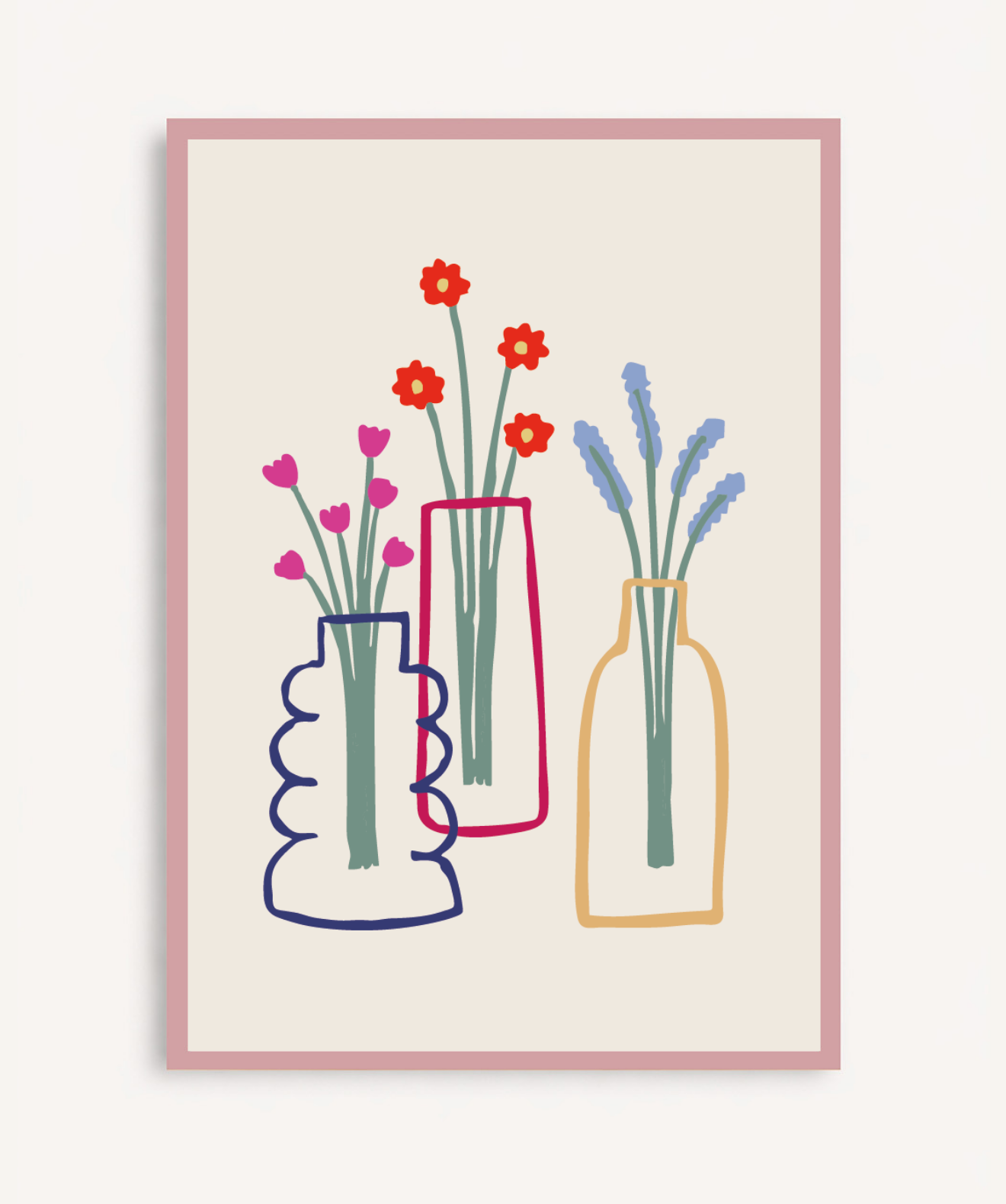 Cuadro Jarrones Minimal