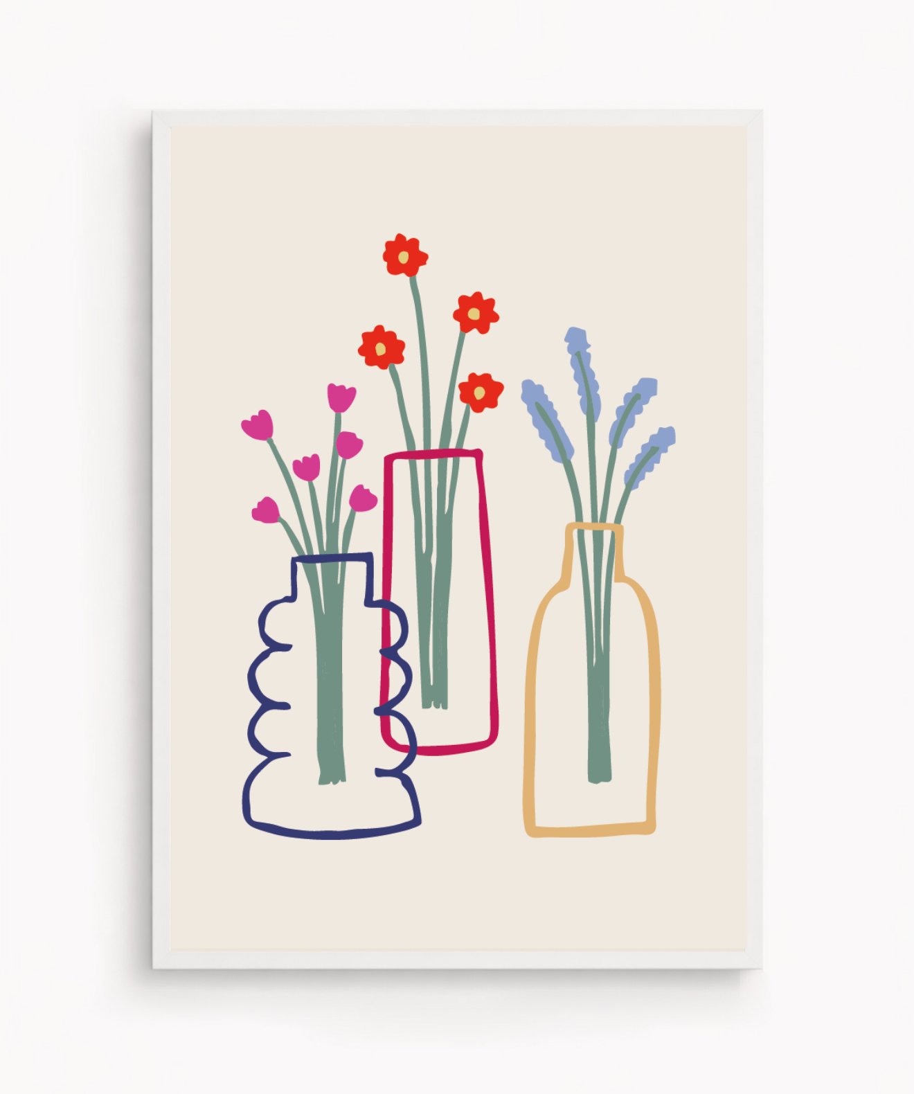 Cuadro Jarrones Minimal
