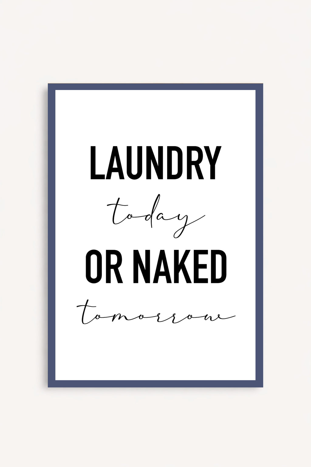 Cuadro Laundry Time