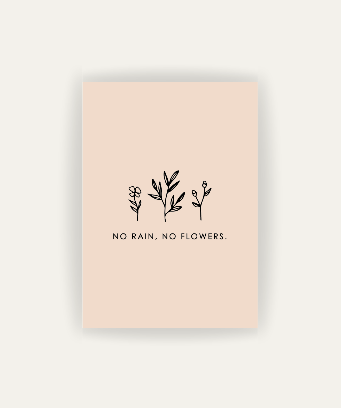 No Rain, No Flowers