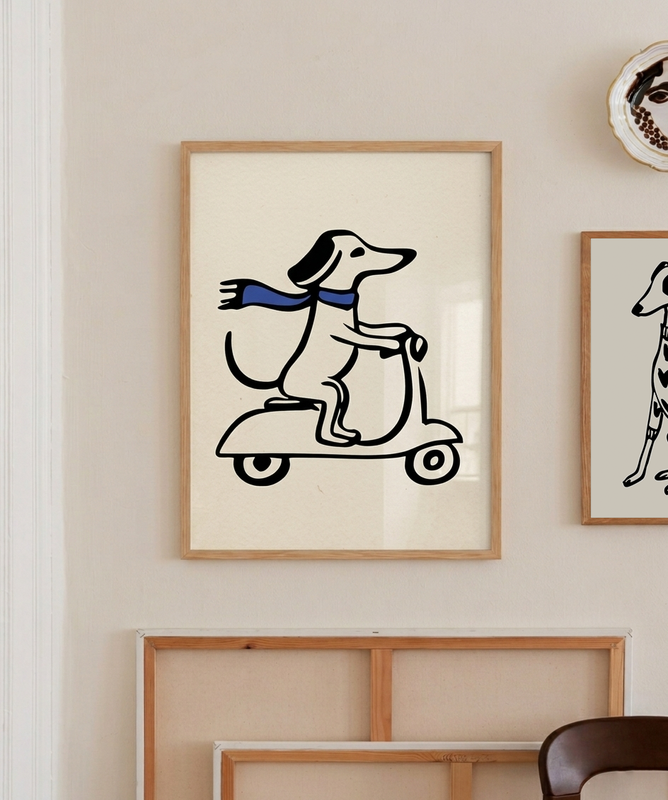 Perro en Scooter