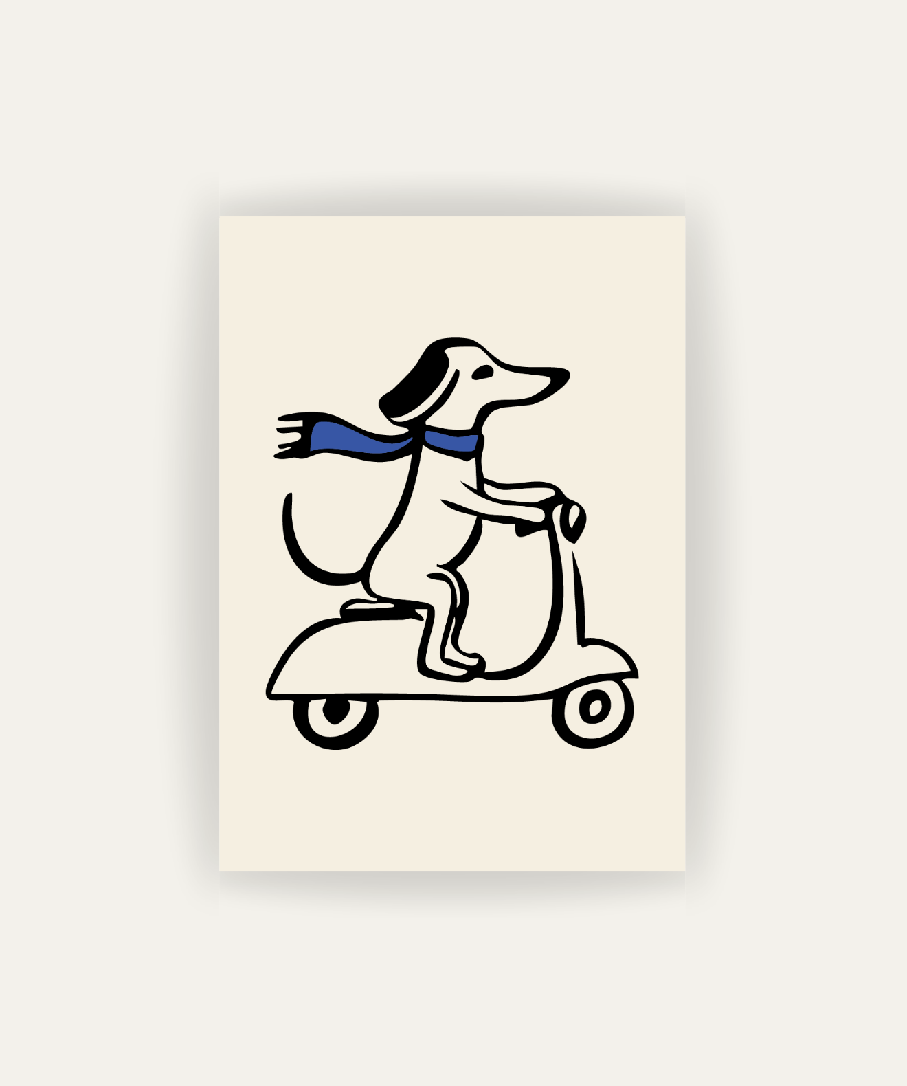 Perro en Scooter
