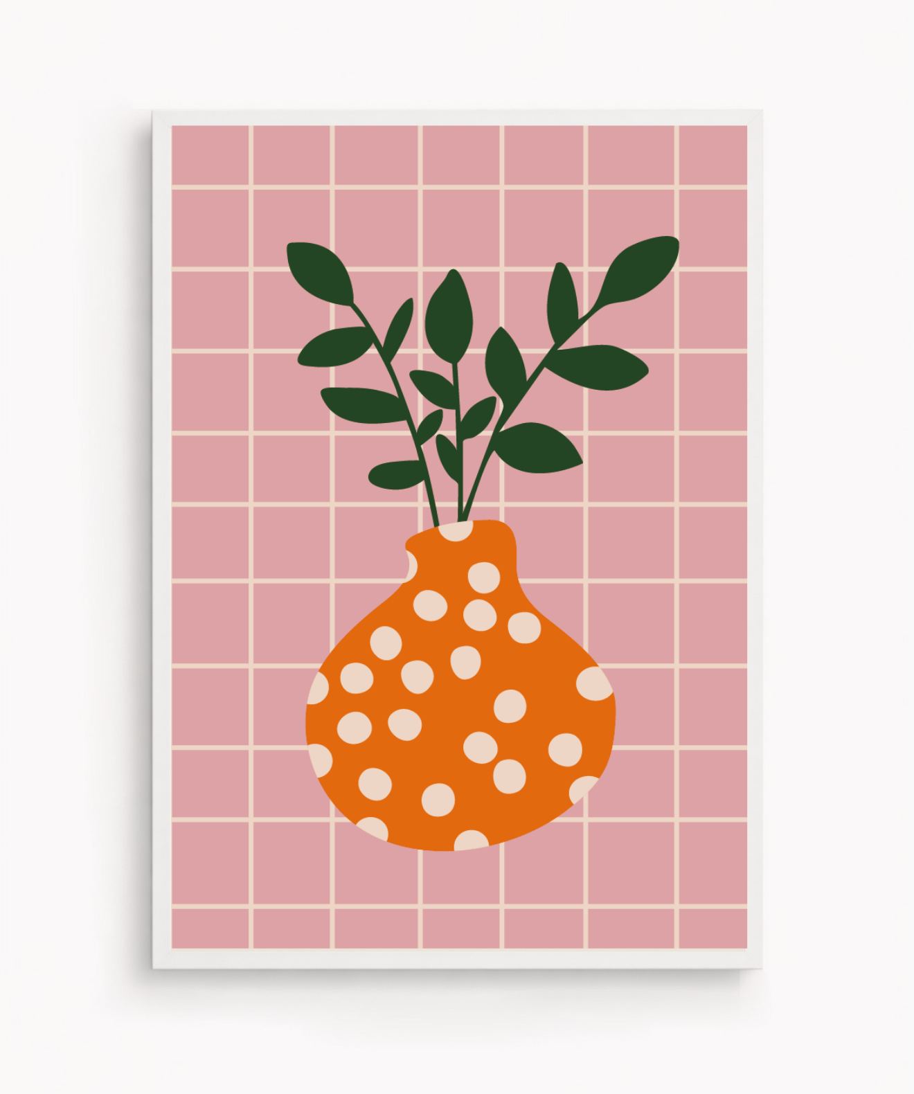 Cuadro Plant and Dots