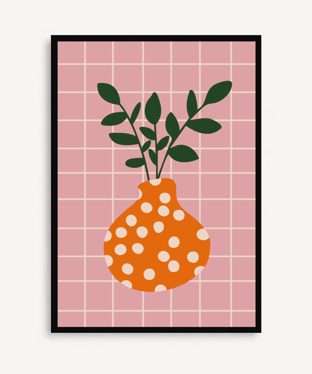 Cuadro Plant and Dots