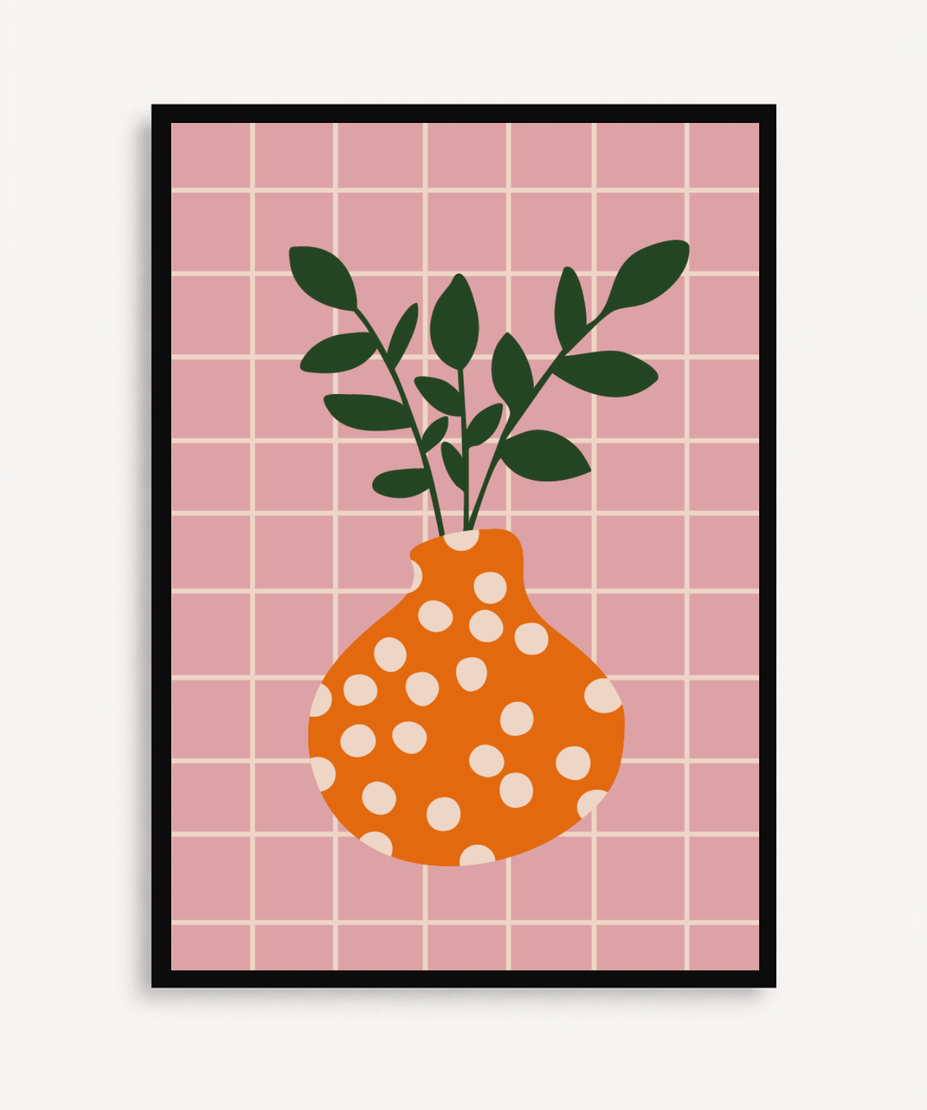 Cuadro Plant and Dots