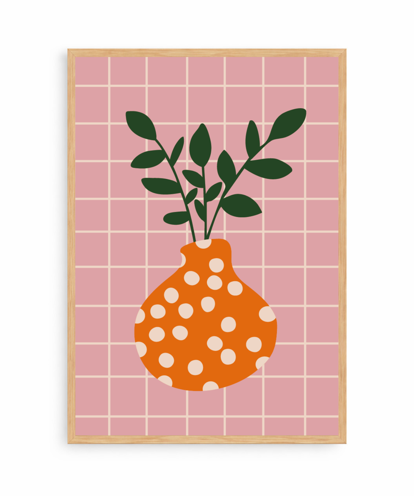 Cuadro Plant and Dots