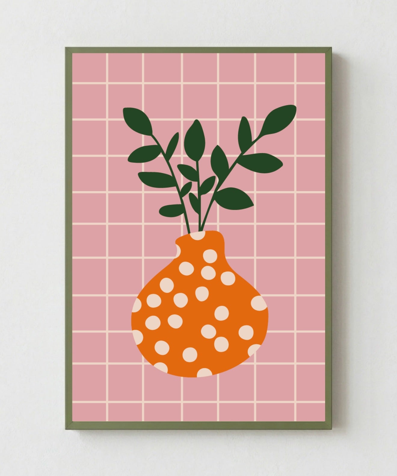 Cuadro Plant and Dots