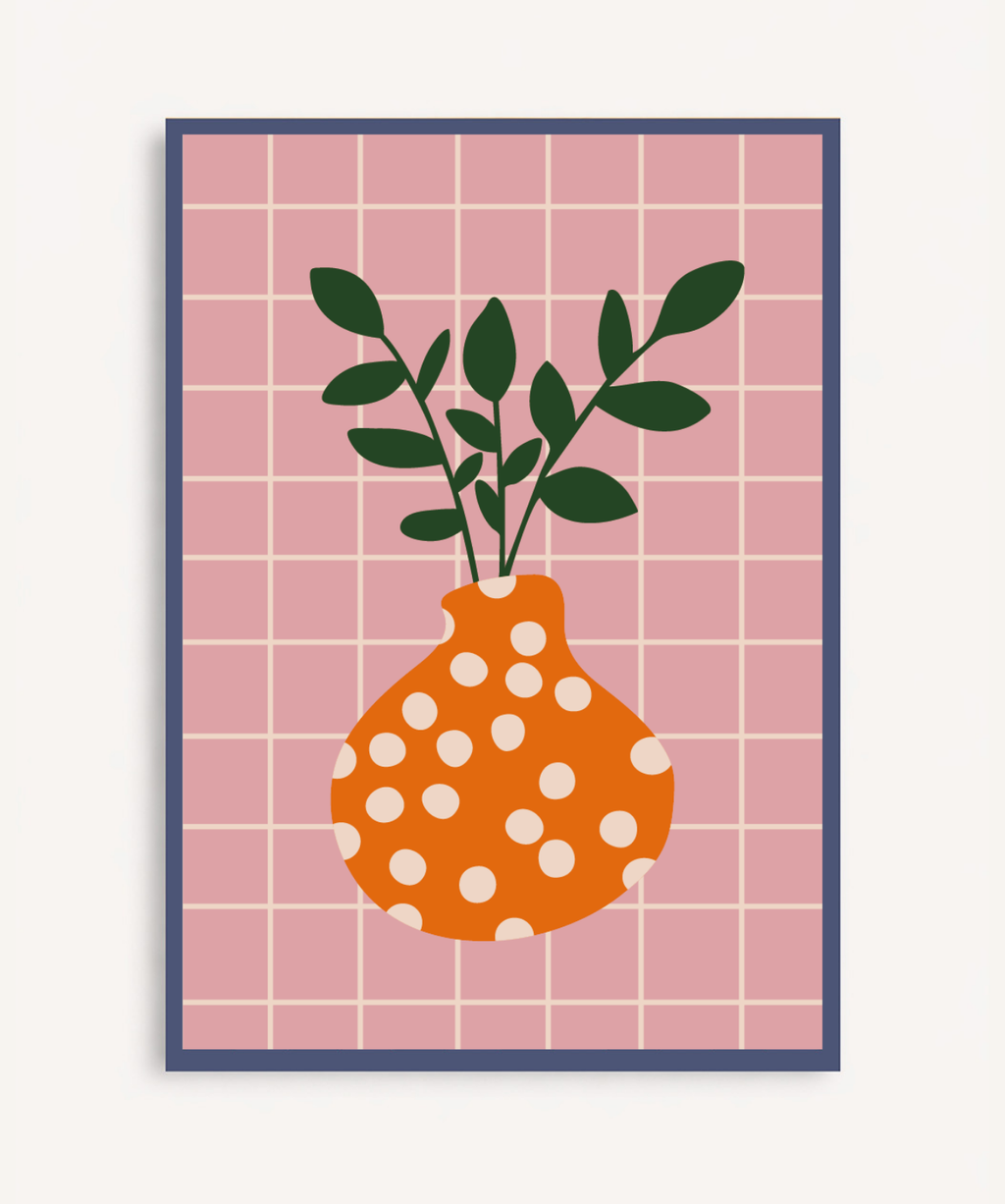 Cuadro Plant and Dots