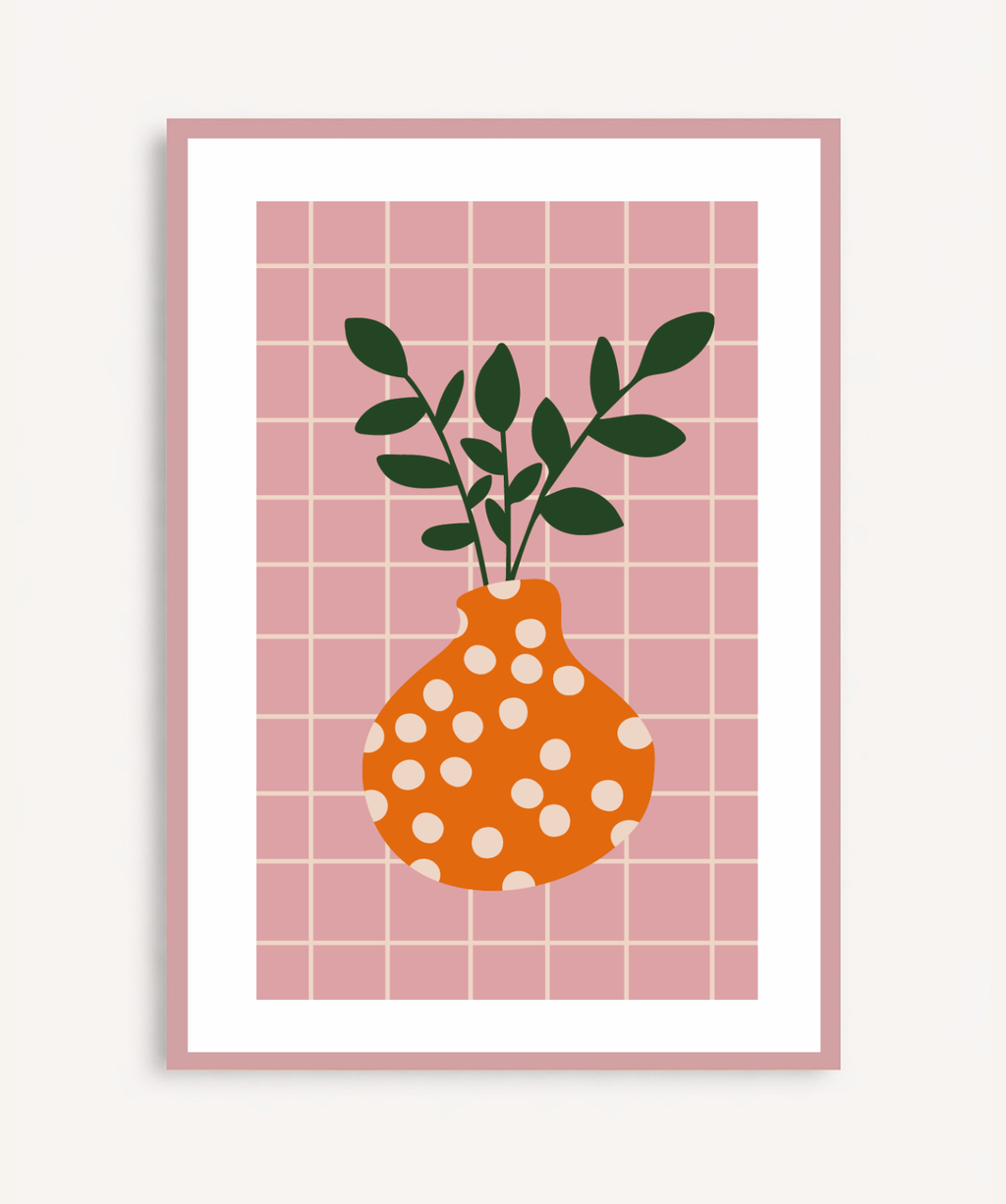 Cuadro Plant and Dots