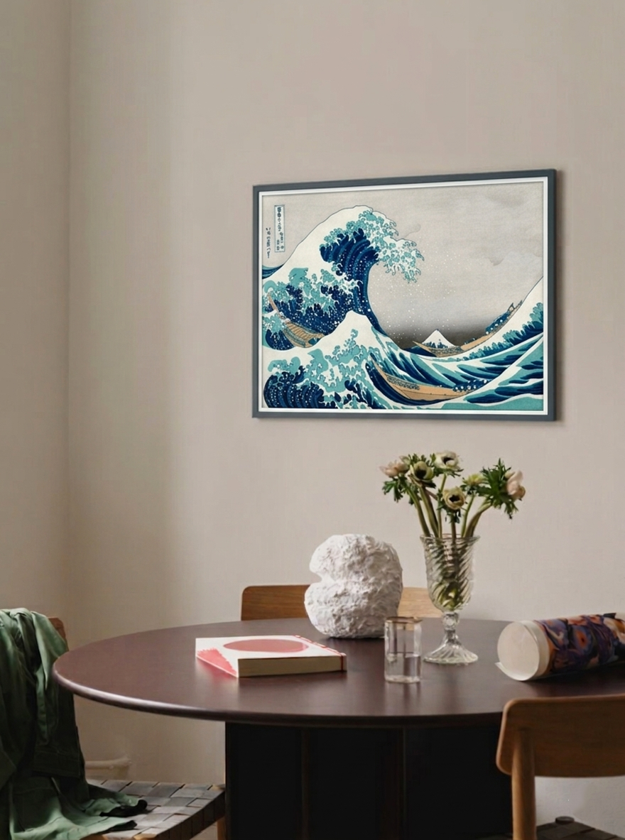 The Great Wave at Kanagawa de Hokusai