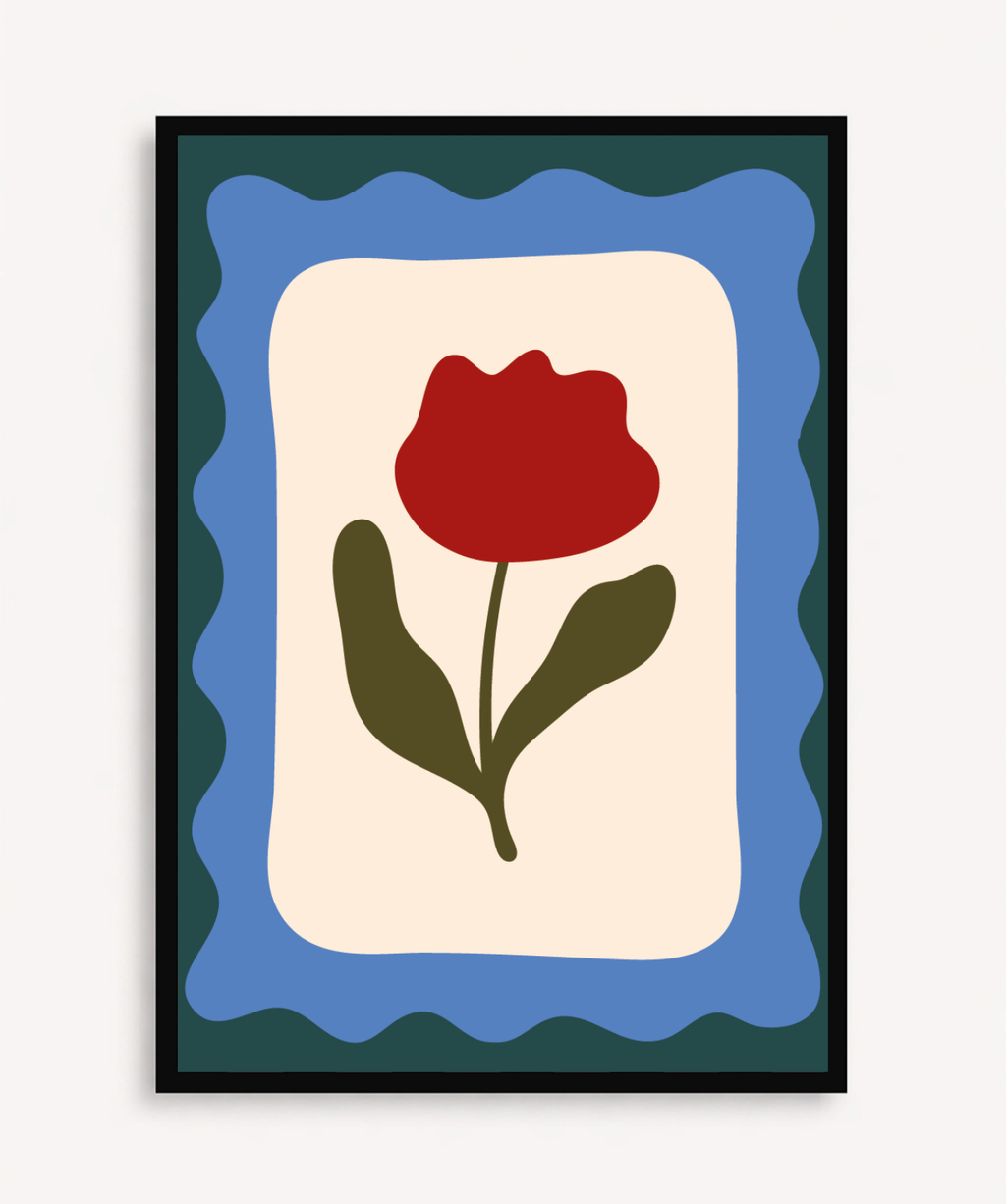 Cuadro Tulipa Azul