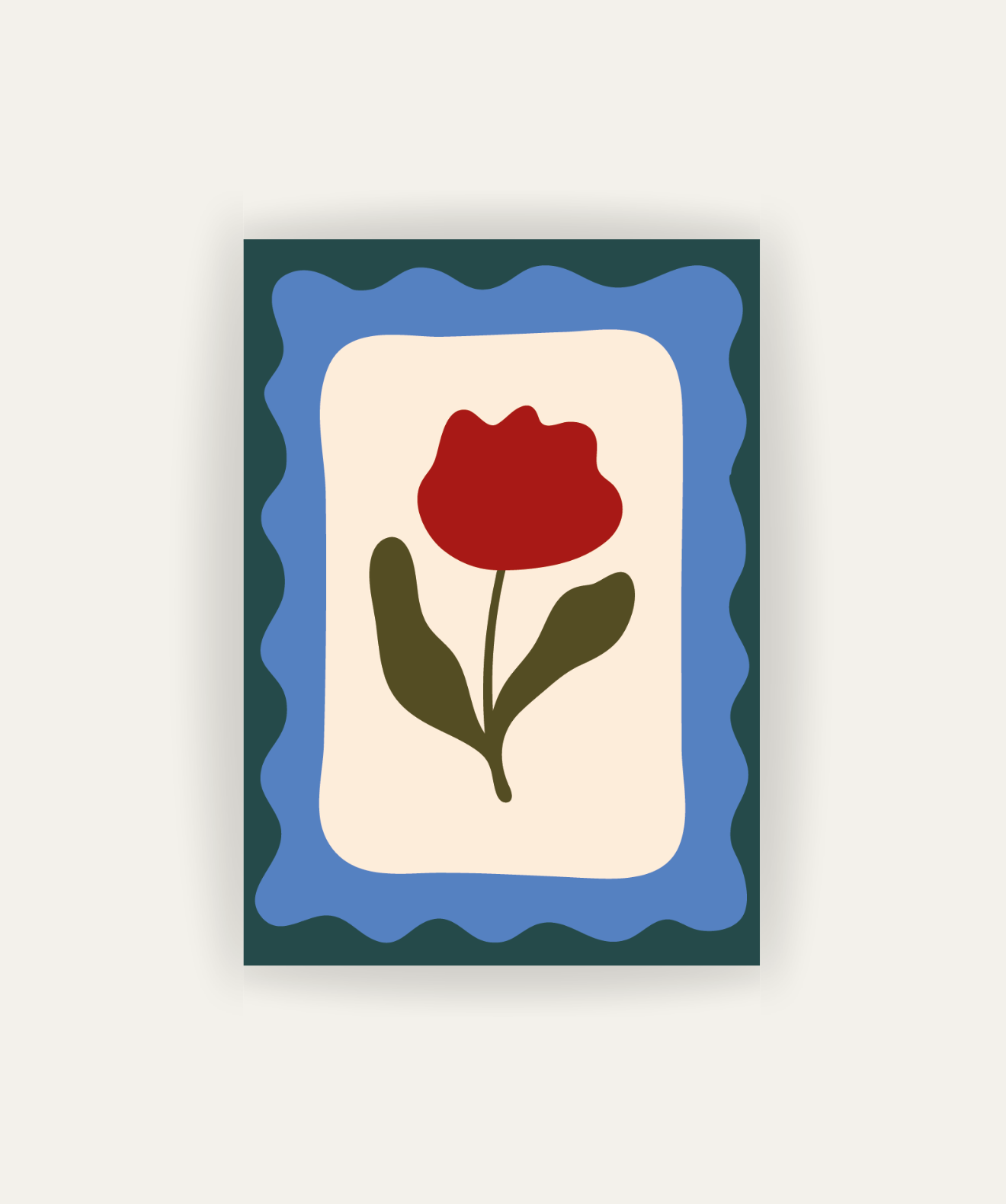 Cuadro Tulipa Azul